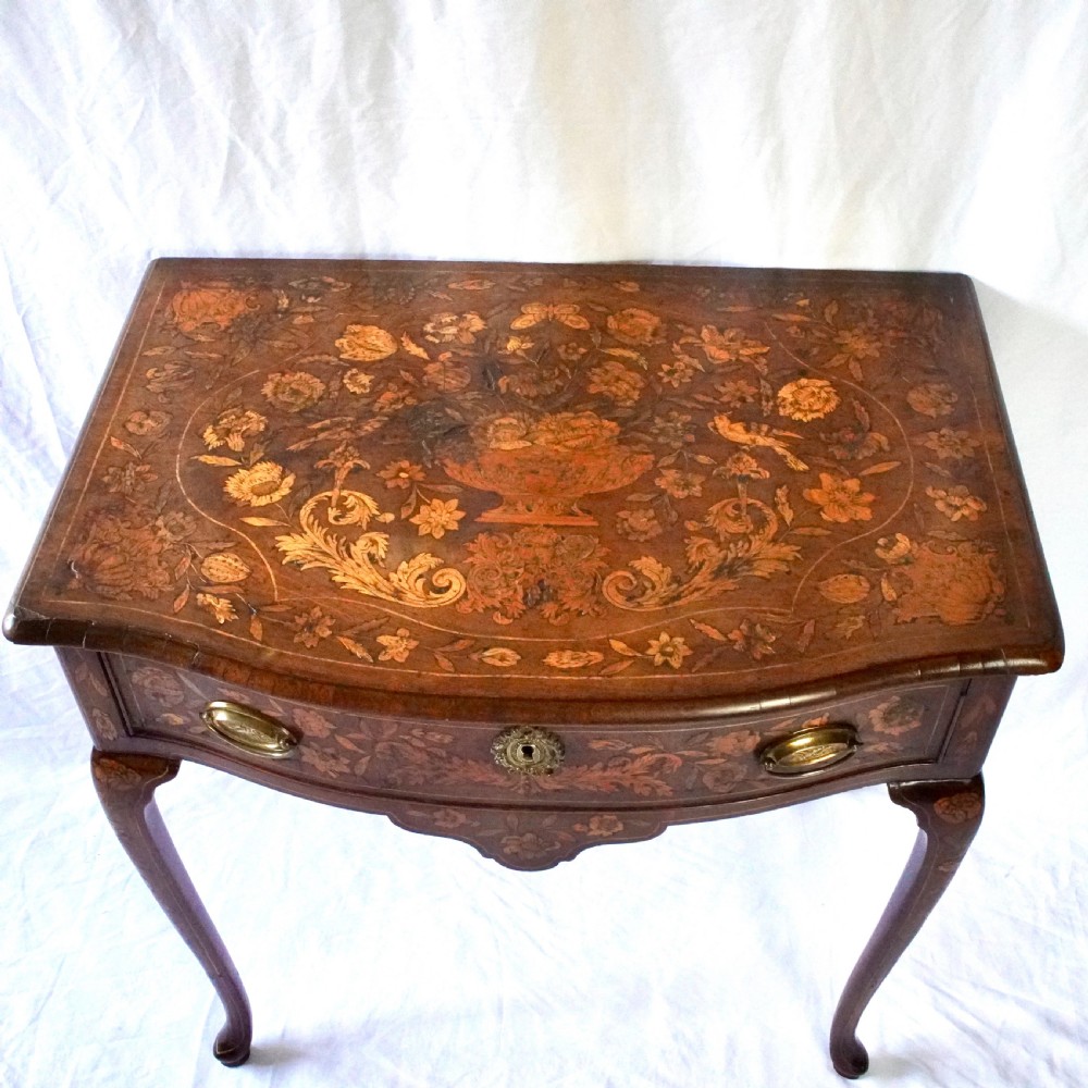 19th Century Dutch Marquetry Inlaid Side Table View IV