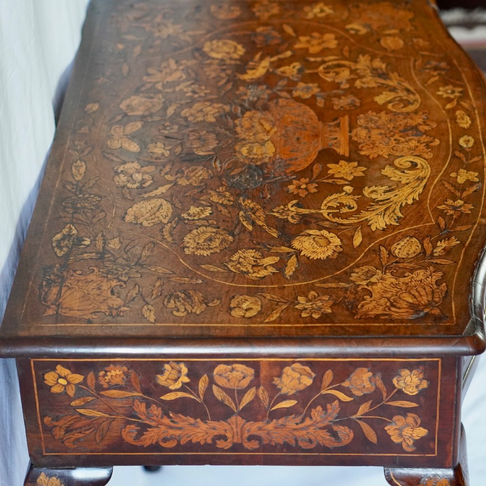 19th Century Dutch Marquetry Inlaid Side Table View V