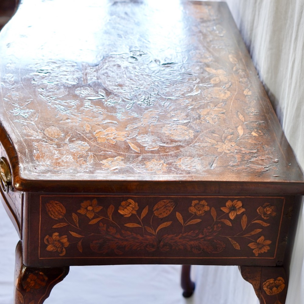 19th Century Dutch Marquetry Inlaid Side Table View VI