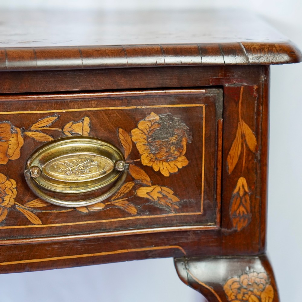 19th Century Dutch Marquetry Inlaid Side Table View XIII