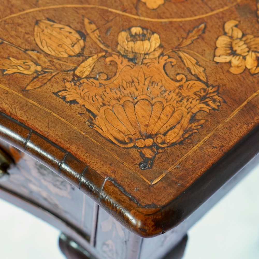 19th Century Dutch Marquetry Inlaid Side Table View XVIII