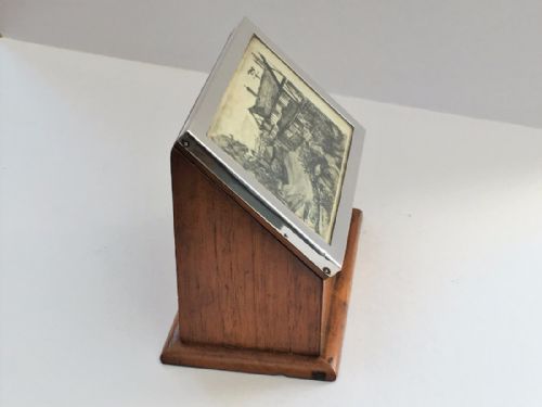 fig 1. An Unusual Stationary Box and silver photo frame combo