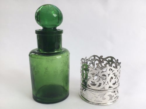 fig 2. A stunning Victorian pierced silver bottle holder.