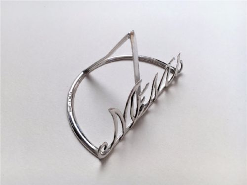 fig 1. A wonderful Victorian Silver table menu holder.