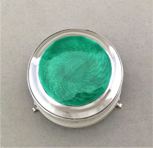 fig 1. A fabulous silver & guilloche enamel trinket box