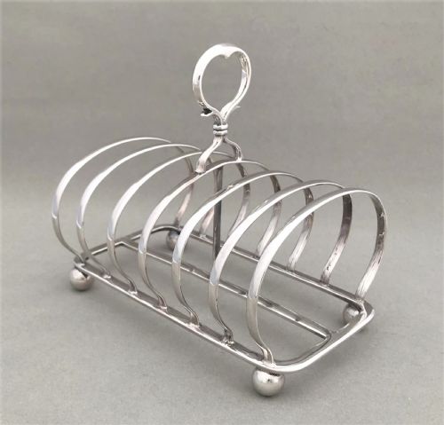 fig 1. An excellent Victorian silver toast rack