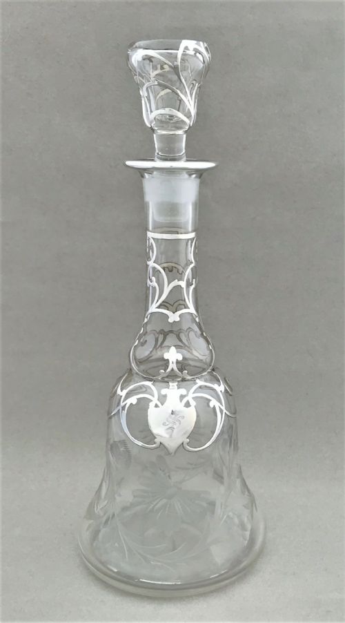 A Gorgeous Silver Overlay Decanter