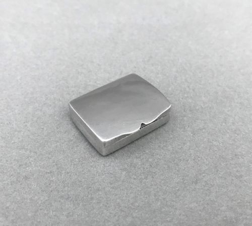 fig 1. A delightful small Edwardian silver pill box