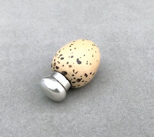 A Superb Victorian Silver 'Egg' Scent Bottle