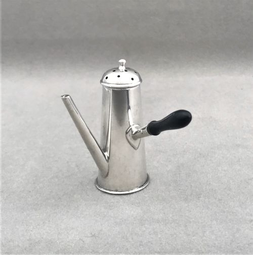A Charming Novelty Silver Chocolate Pot Pepperette