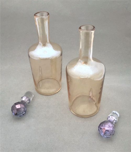 fig 1. A charming pair of French liqueur decanters