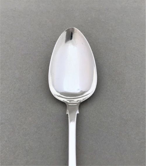 fig 1. A Desirable Georgian Irish Silver Dessert Spoon