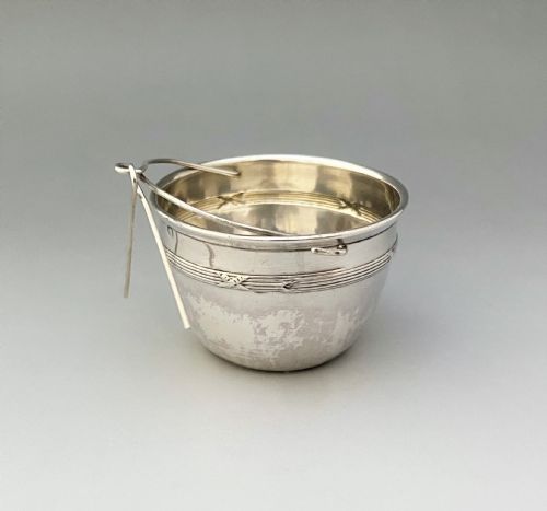 An Attractive French Silver Tea Strainer