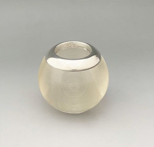 A Fine Edwardian Silver Mounted Match Striker