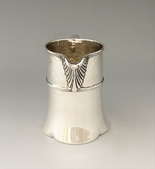 fig 1. A stylish Edwardian Arts & Crafts silver cream jug