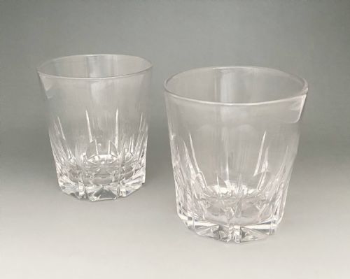fig 1. A superior pair of 19th Century cut glass Whisky tumblers