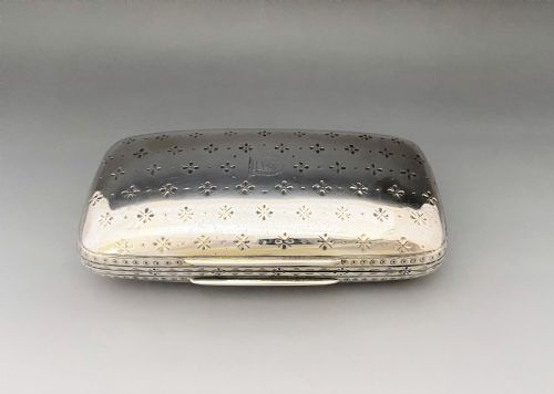 An Outstanding Victorian Silver Tobacco/cigar Case