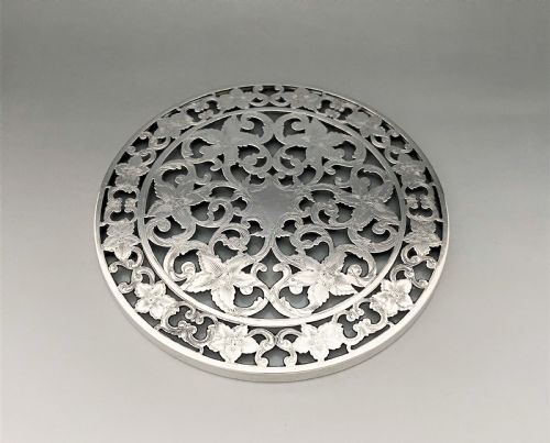 A Fabulous Sterling Silver Teapot Stand/coaster