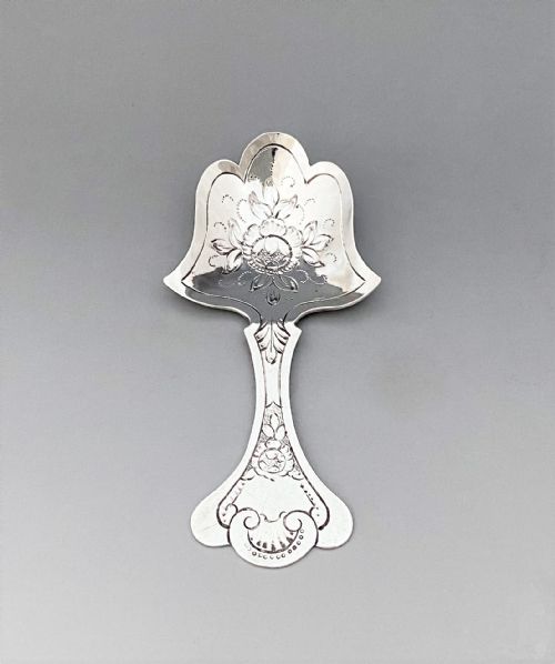 fig 1. A most unusual Georgian silver caddy spoon