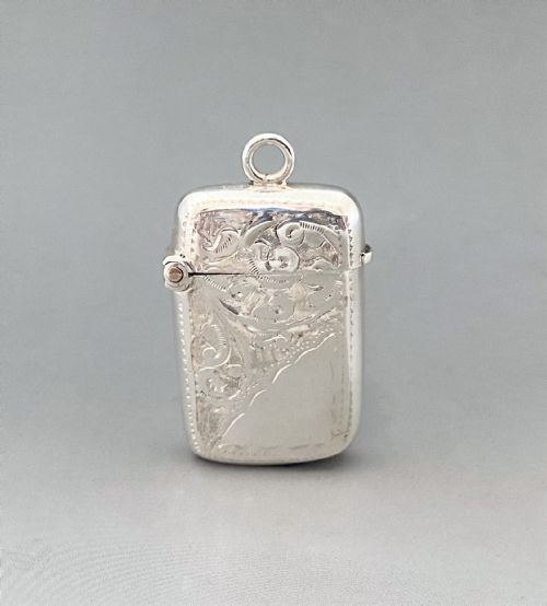 A Delightful and Petite Edwardian Chester Silver Vesta