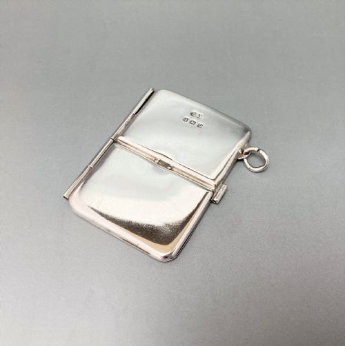 An Unusual, Hinged Silver Double Stamp Case