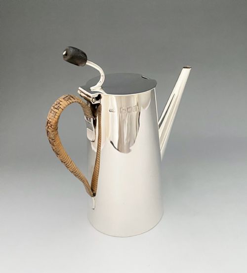 A Superb Victorian Silver Solo Chocolate/coffee Pot
