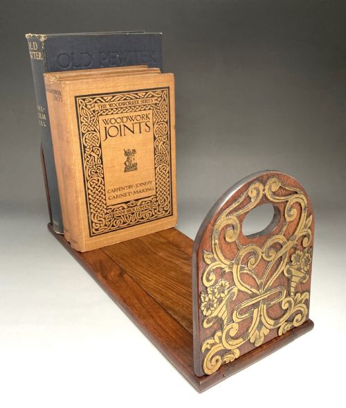 A Fabulous Mid Victorian Walnut & Brass Extending Book Slide