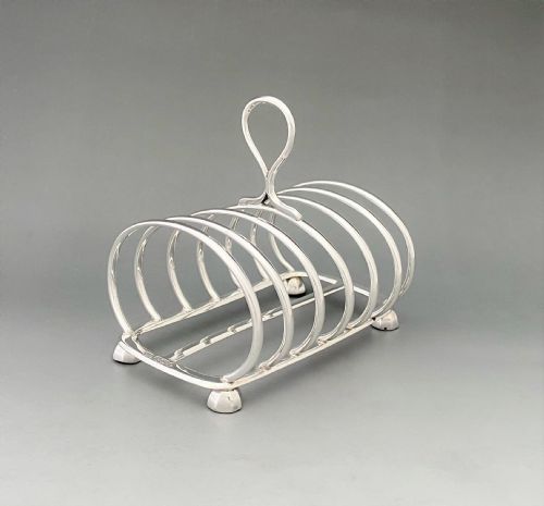 An Excellent Victorian Silver Toast Rack