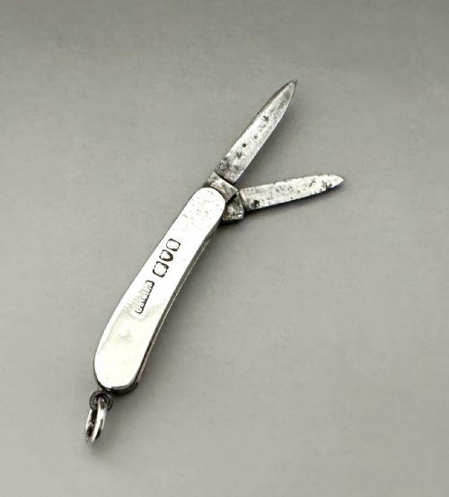 fig 1. A miniature Victorian silver pen knife