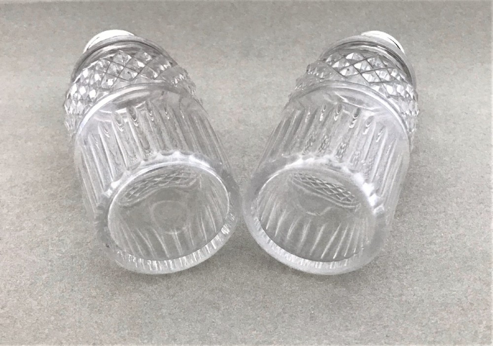 A fabulous pair of Regency silver mounted casters View V