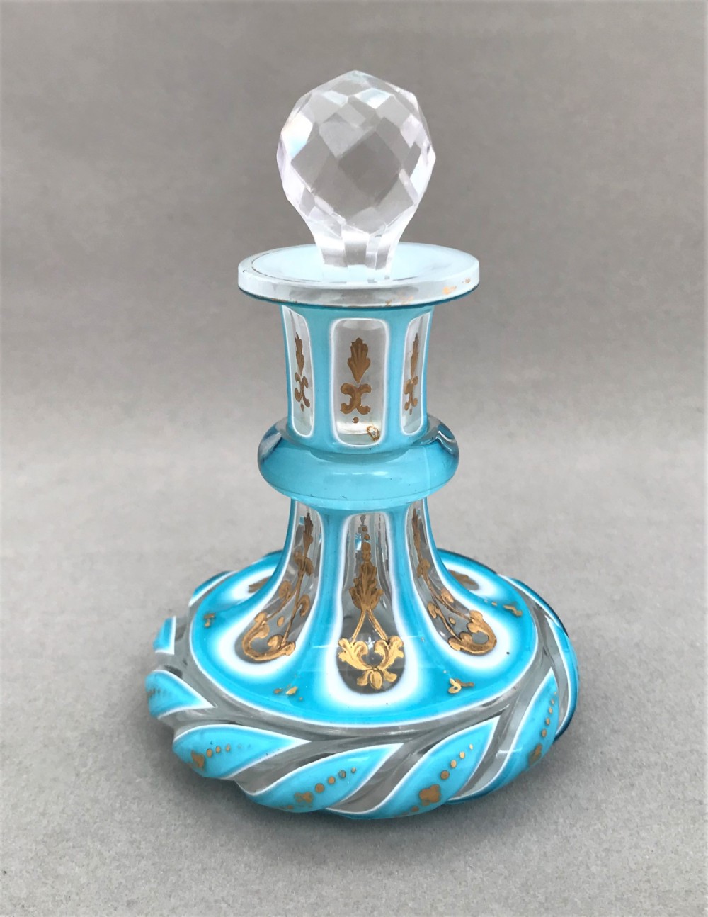 A Gorgeous Bohemian overlay scent bottle