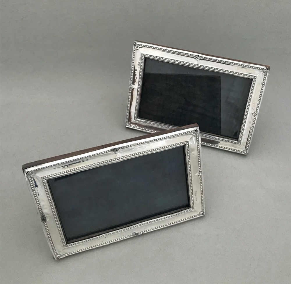 A pair of First World War silver landscape photo frames View III