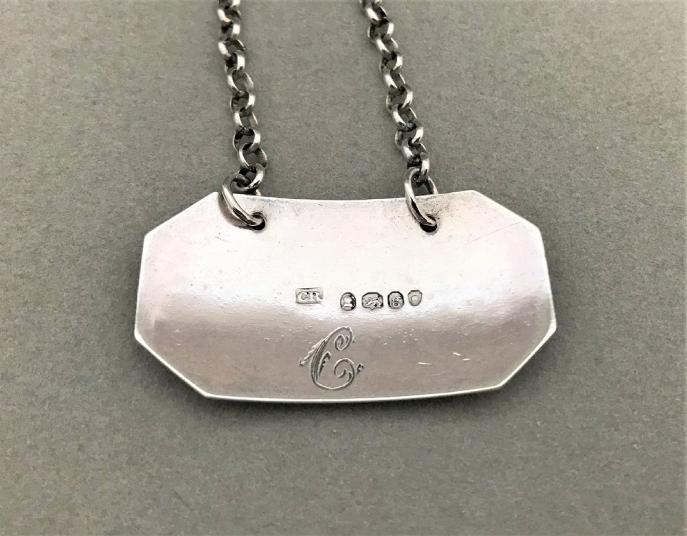 A delightful Georgian silver Port label View III