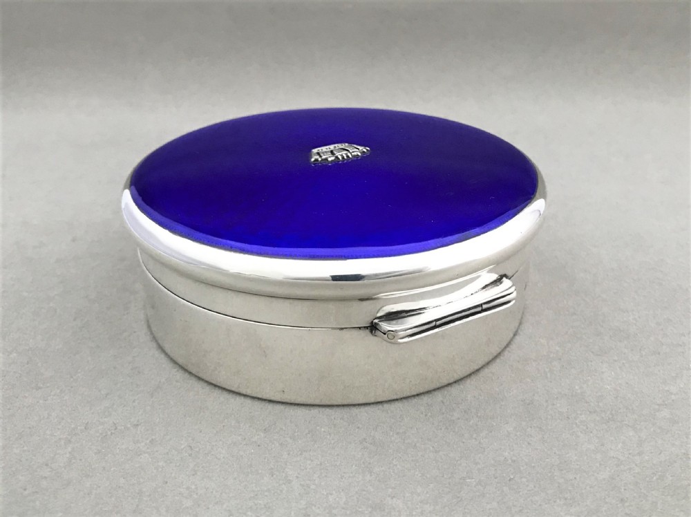 A superb all silver & guilloche enamel jewel box View VI