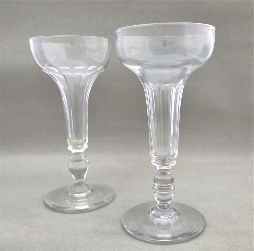 A fine pair of French 'His & hers' champagne bowls View II