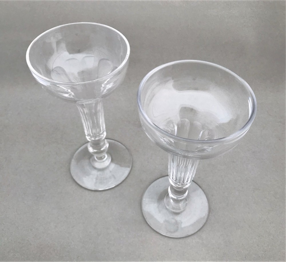 A fine pair of French 'His & hers' champagne bowls View III