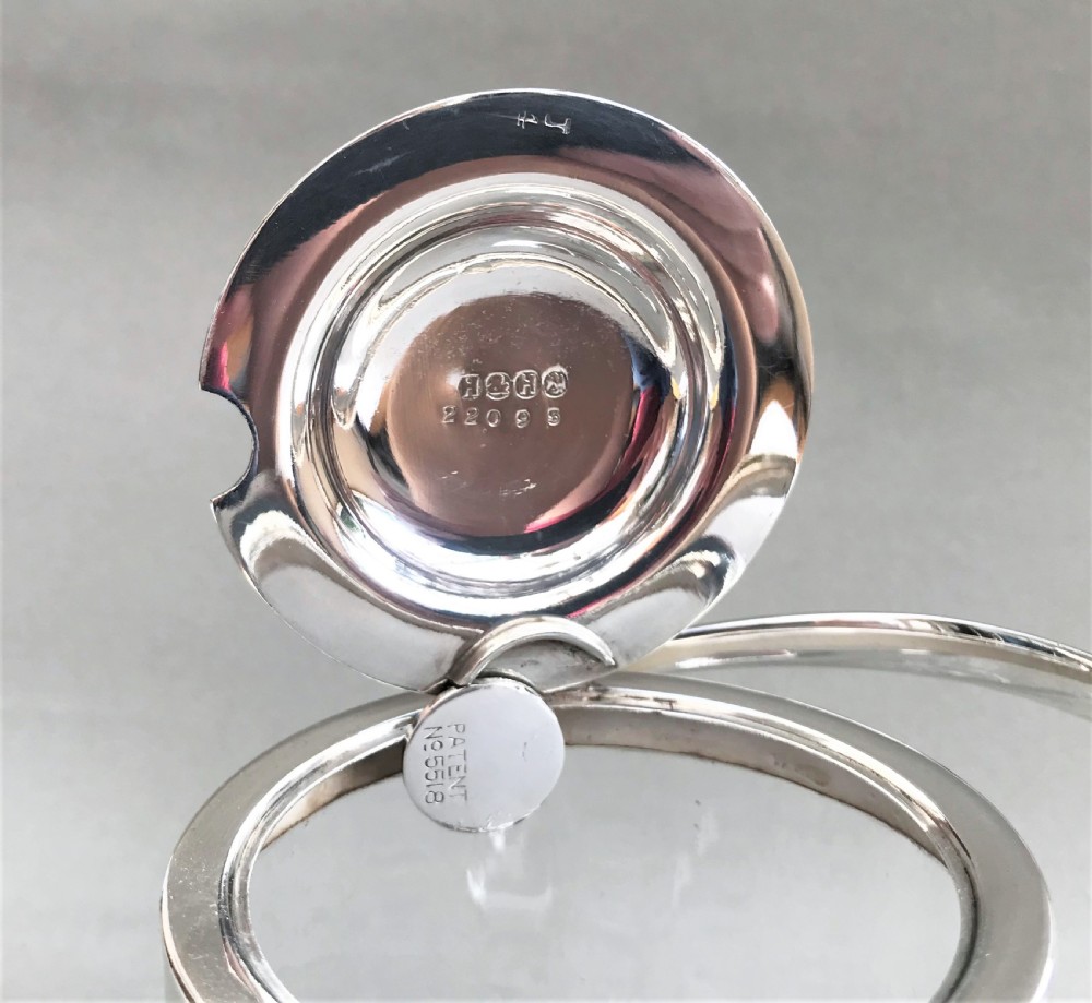 A superb Edwardian silver plated preserve jar & spoon View II