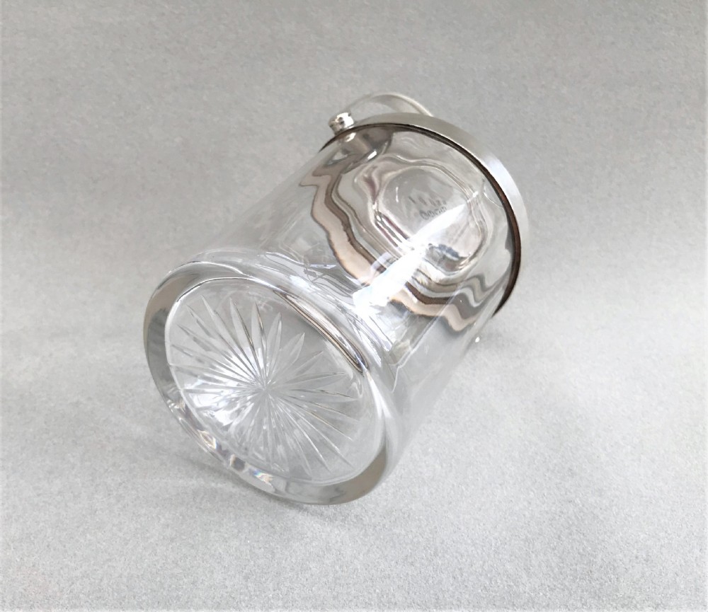 A superb Edwardian silver plated preserve jar & spoon View III