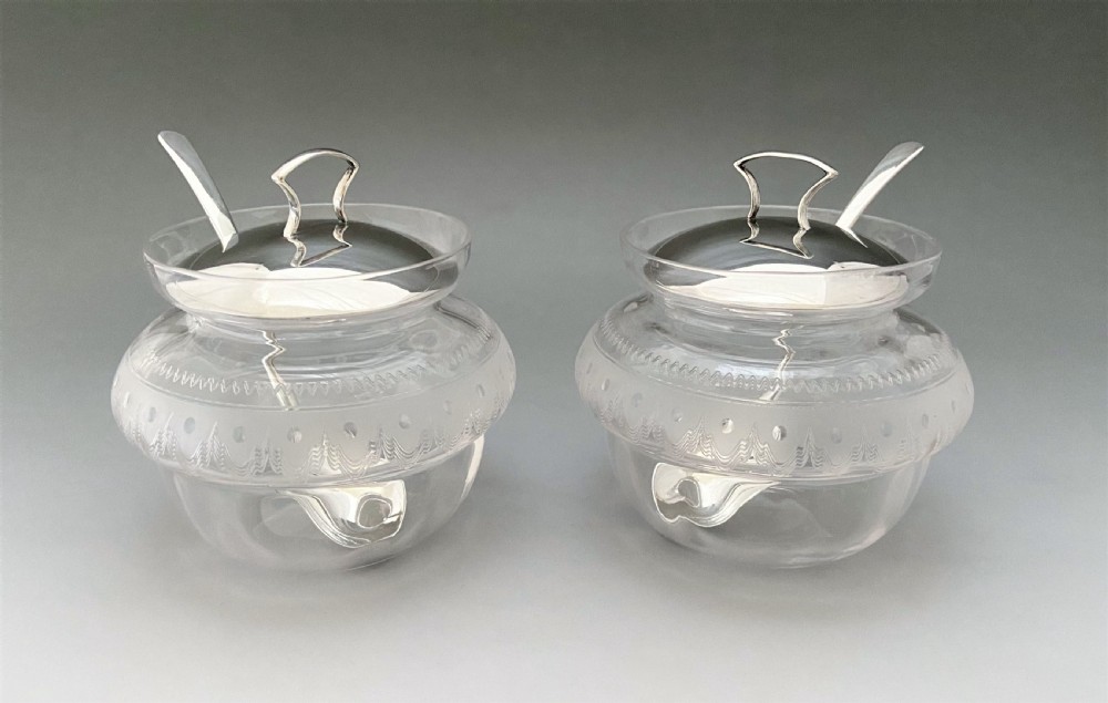 A fabulous silver plated double preserve stand View VI