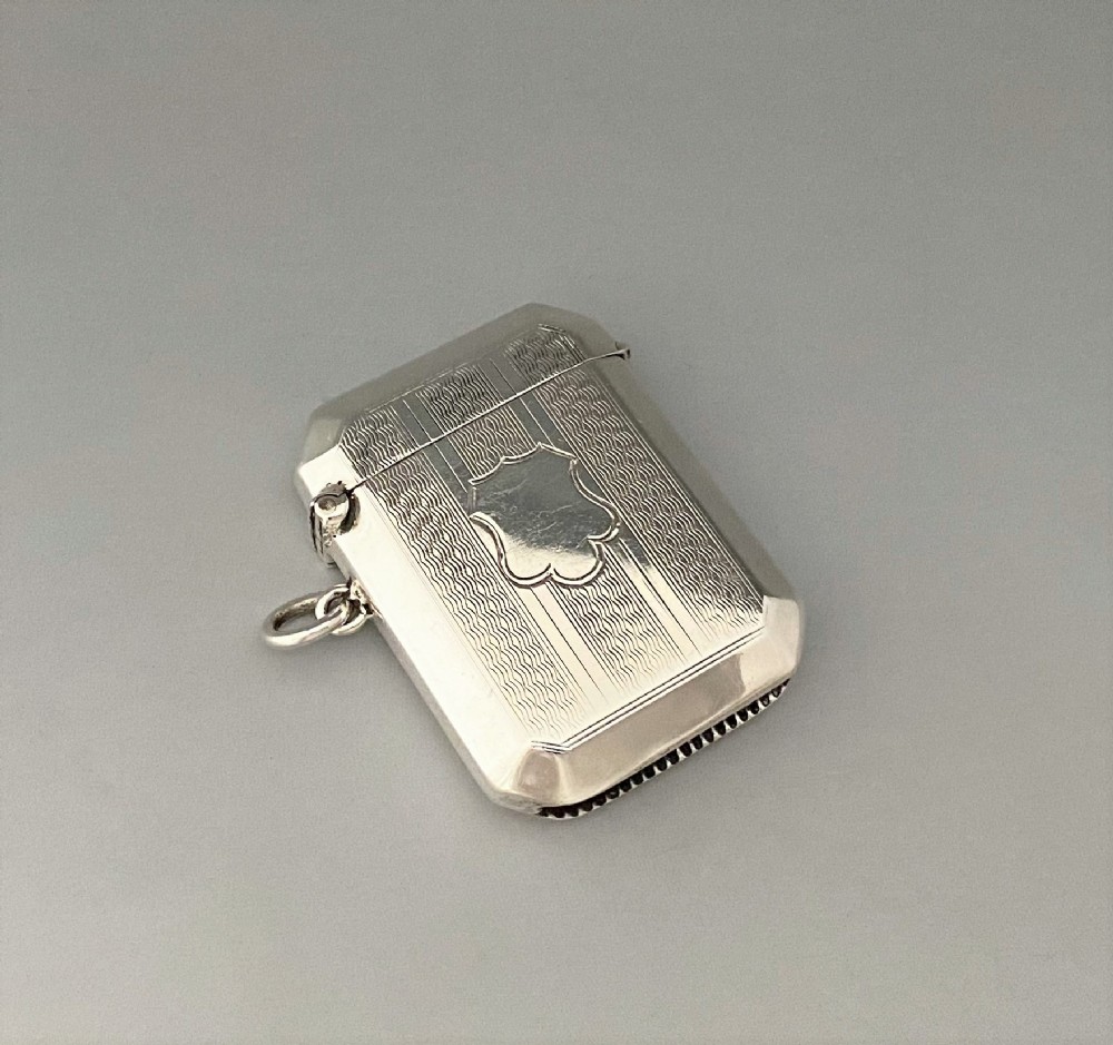 A Stylish George V Silver Vesta