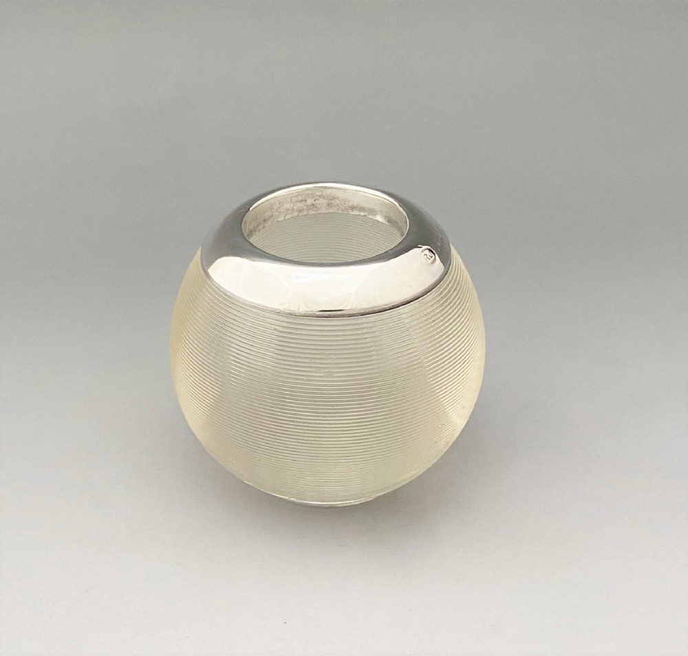 A fine Edwardian silver mounted match striker