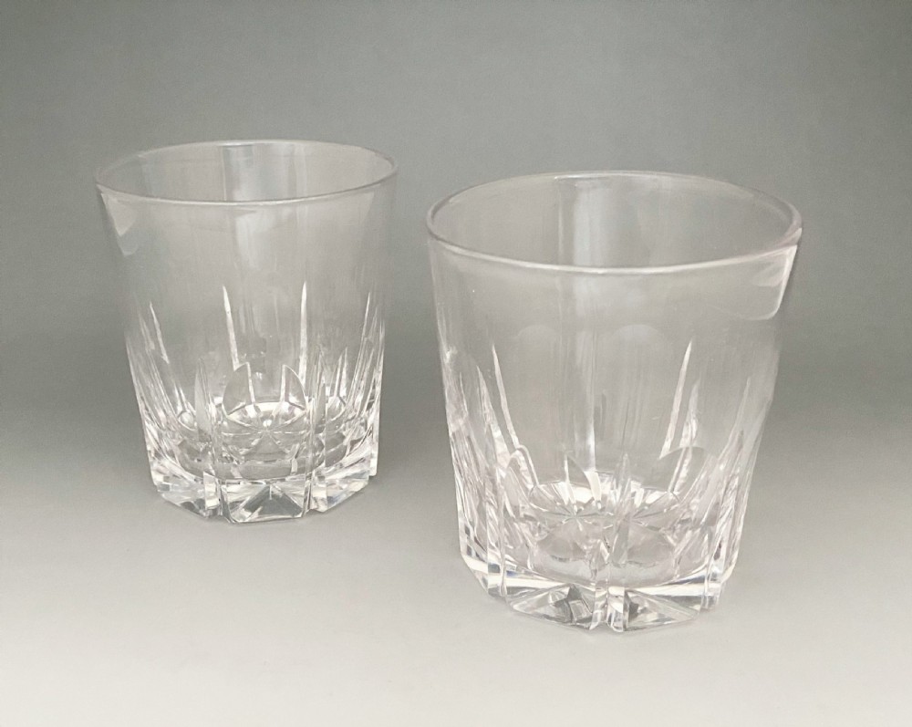 A superior pair of 19th Century cut glass Whisky tumblers View II