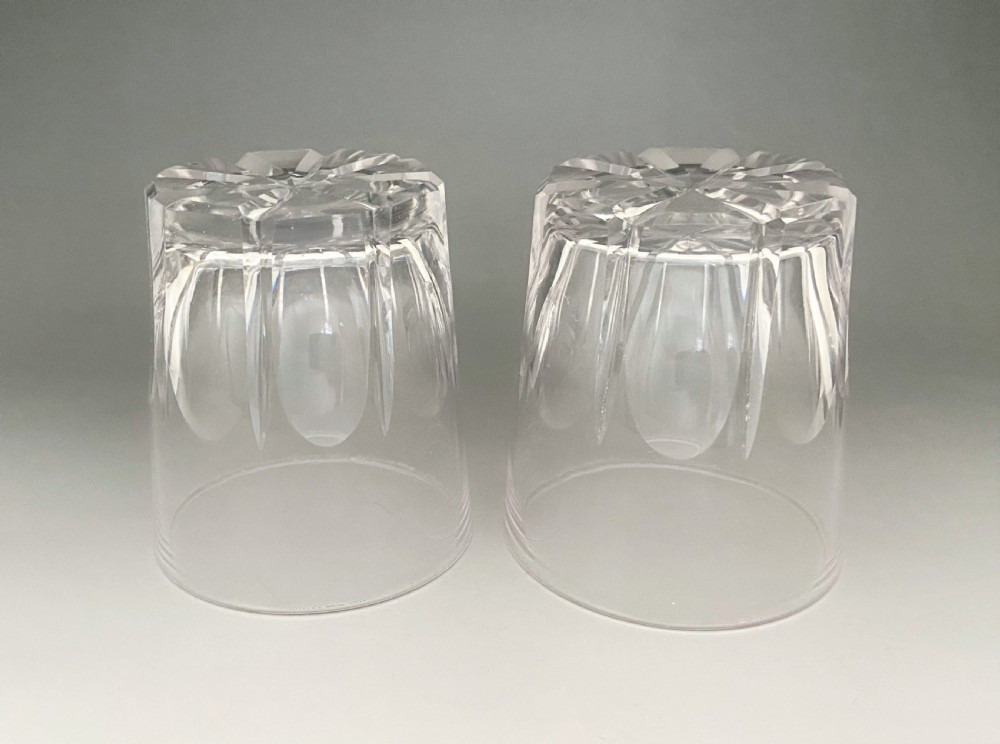 A superior pair of 19th Century cut glass Whisky tumblers View III