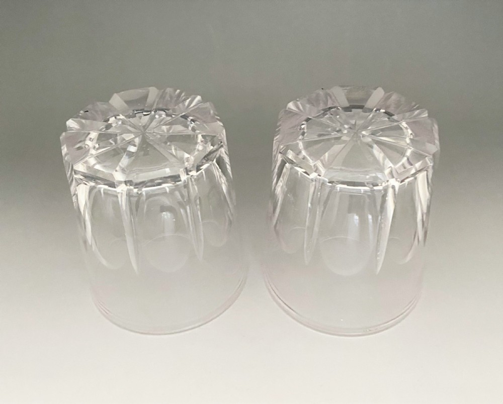 A superior pair of 19th Century cut glass Whisky tumblers View IV