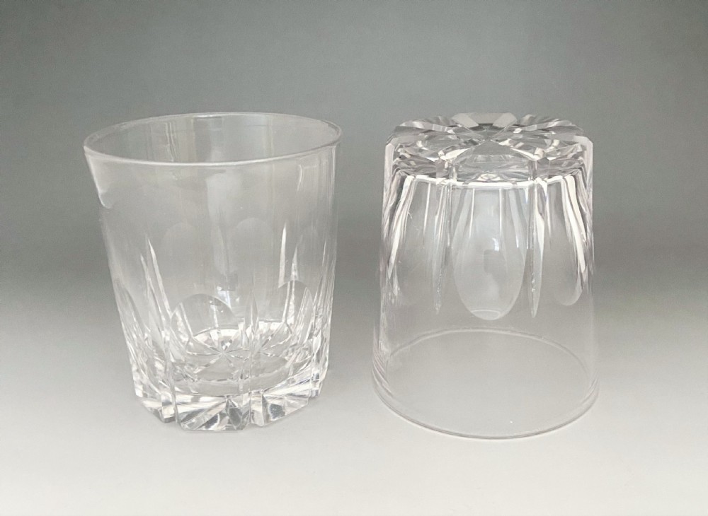 A superior pair of 19th Century cut glass Whisky tumblers View V