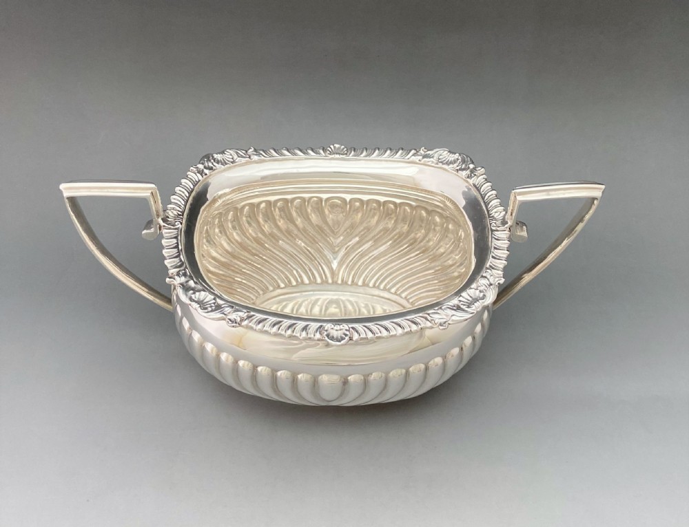 A superb Family size, three piece silver tea set View X