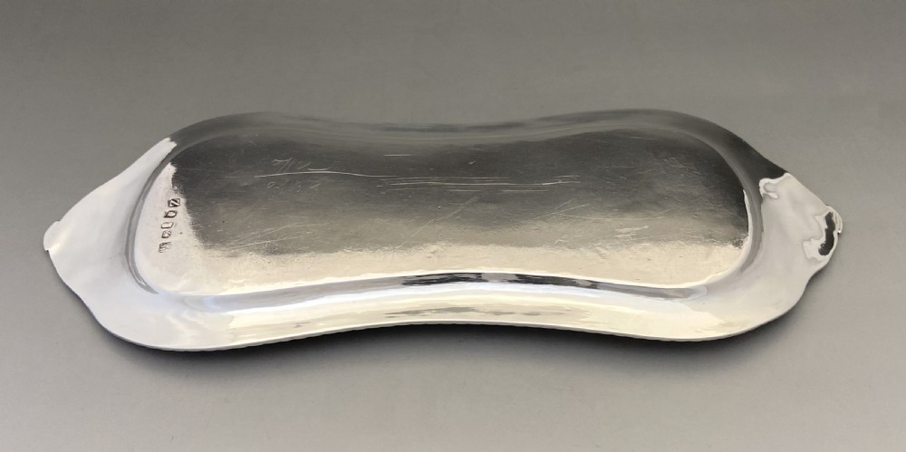 An outstanding Georgian York silver candle snuffer/ wick trimmers and tray View VII
