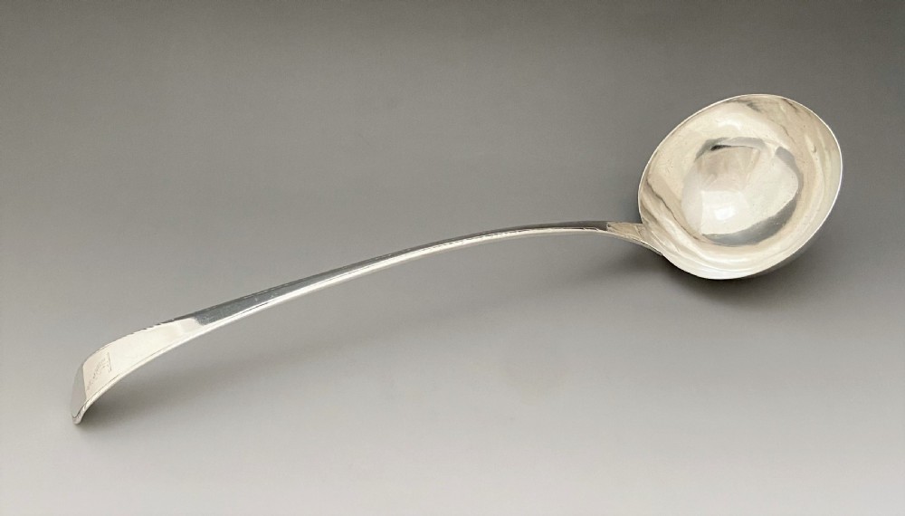 A fine 18th Century Silver Soup Ladle