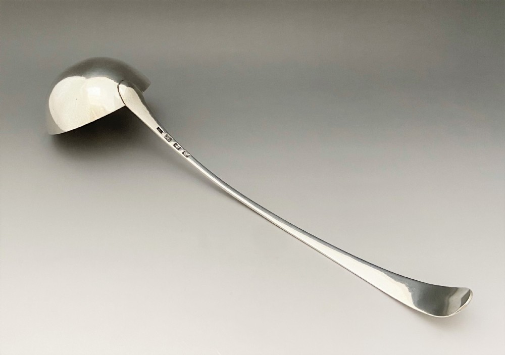 A fine 18th Century Silver Soup Ladle View III