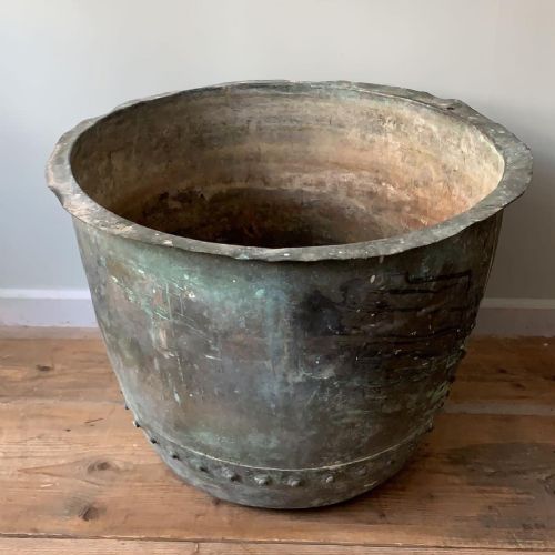 a 19thc riveted copper copper - CATEGORY: ANTIQUE METAL - DATED 19TH CENTURY